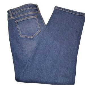 French Connection Essentials Jeans Womens 16 Blue‎ Dark Wash Straight Casual